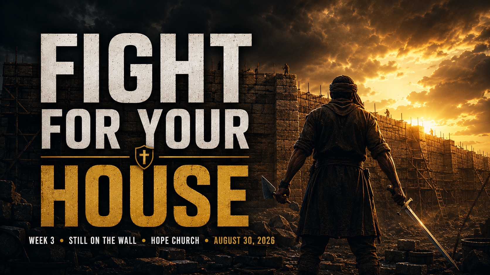 Fight for Your House sermon graphic
